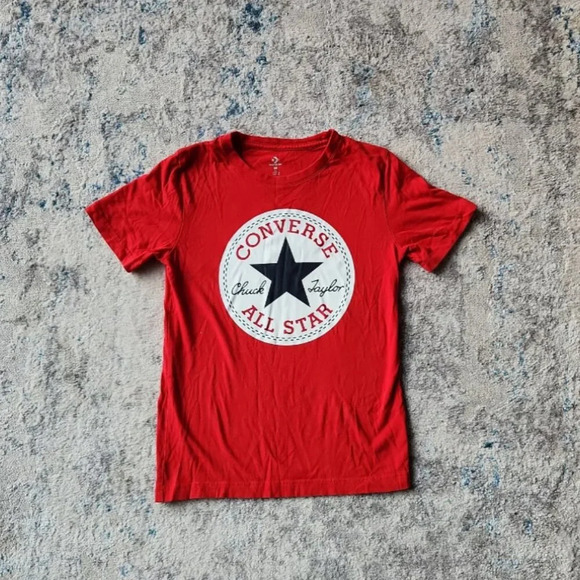 Converse Youth size Medium Red Logo TShirt - Picture 1 of 2
